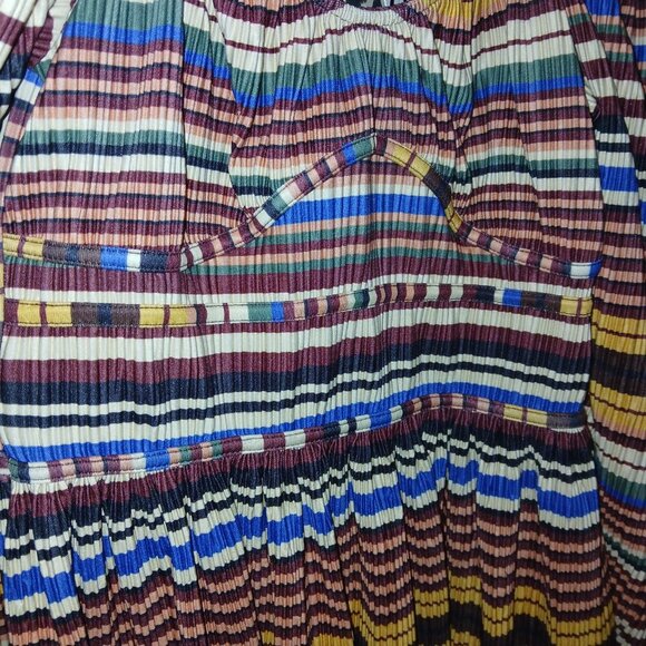 Zara Multi-Color Corset-Style Long Sleeve Mini Dress – NWOT | Size Small - Picture 4 of 5